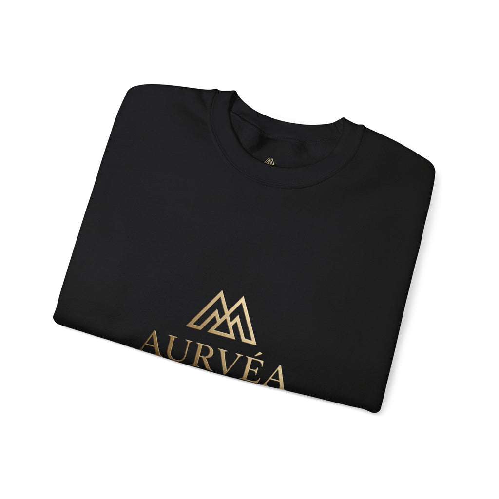 AURVÉA Logo Crewneck Sweatshirt — Minimal Luxury Brand Pullover