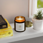 Coconut Apricot Scented Candle (4oz & 9oz) - Natural Apricot Coconut Wax Jar