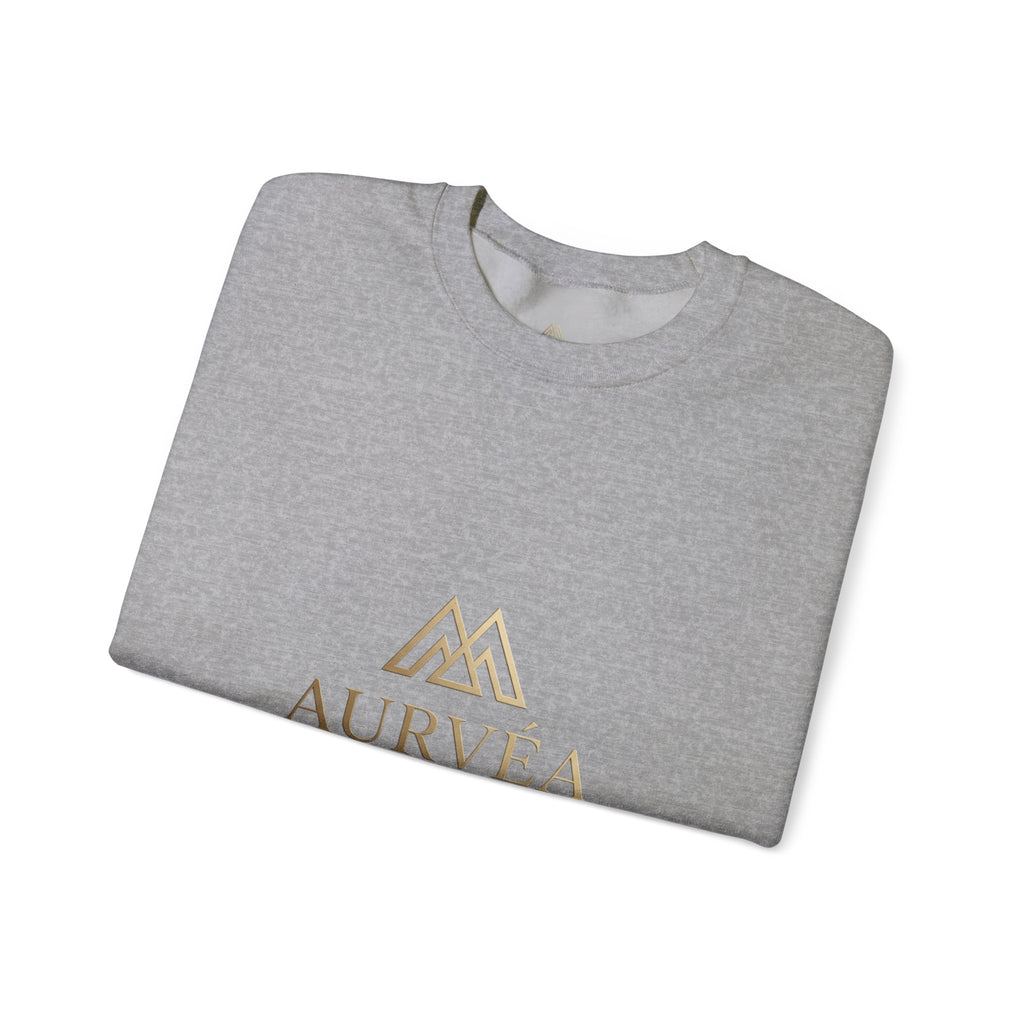 AURVÉA Logo Crewneck Sweatshirt — Minimal Luxury Brand Pullover