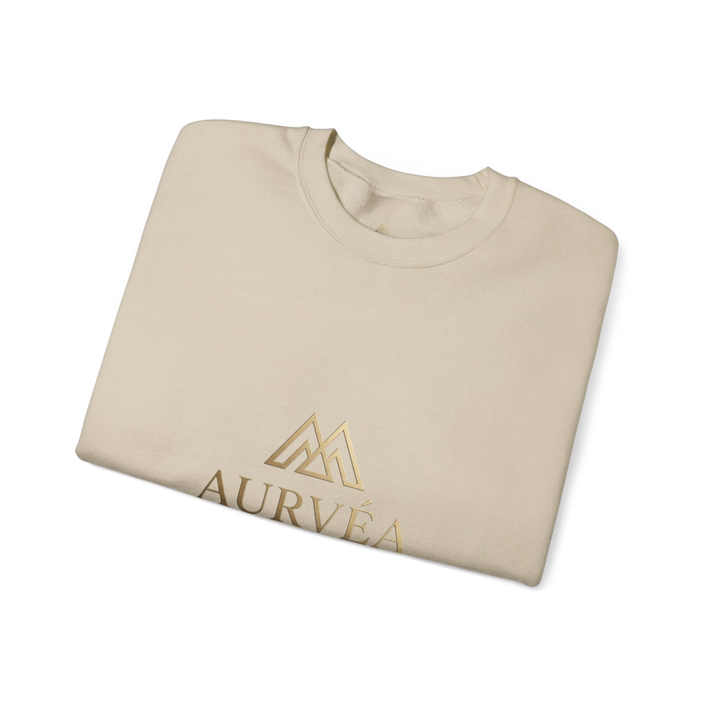 AURVÉA Logo Crewneck Sweatshirt — Minimal Luxury Brand Pullover