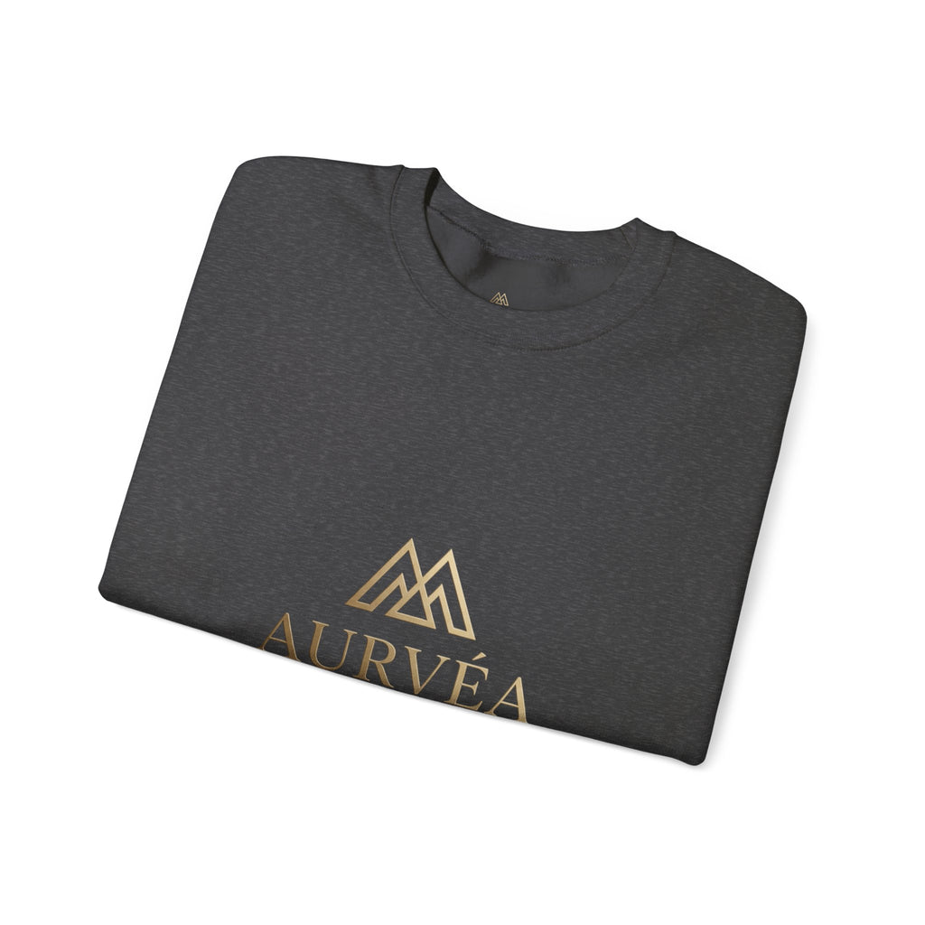 AURVÉA Logo Crewneck Sweatshirt — Minimal Luxury Brand Pullover