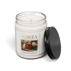 Aurvéa 9oz Scented Soy Candle — Warm Floral & Amber Home Fragrance