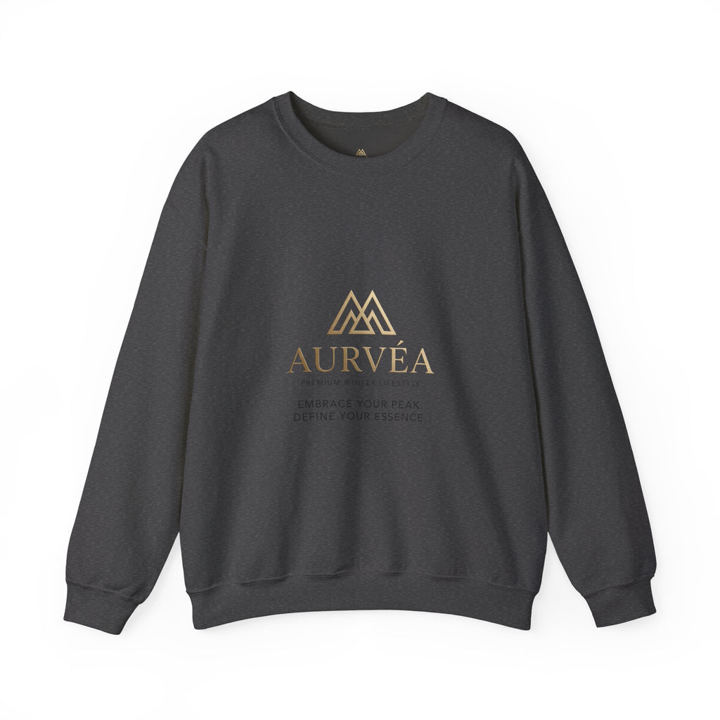 AURVÉA Logo Crewneck Sweatshirt — Minimal Luxury Brand Pullover