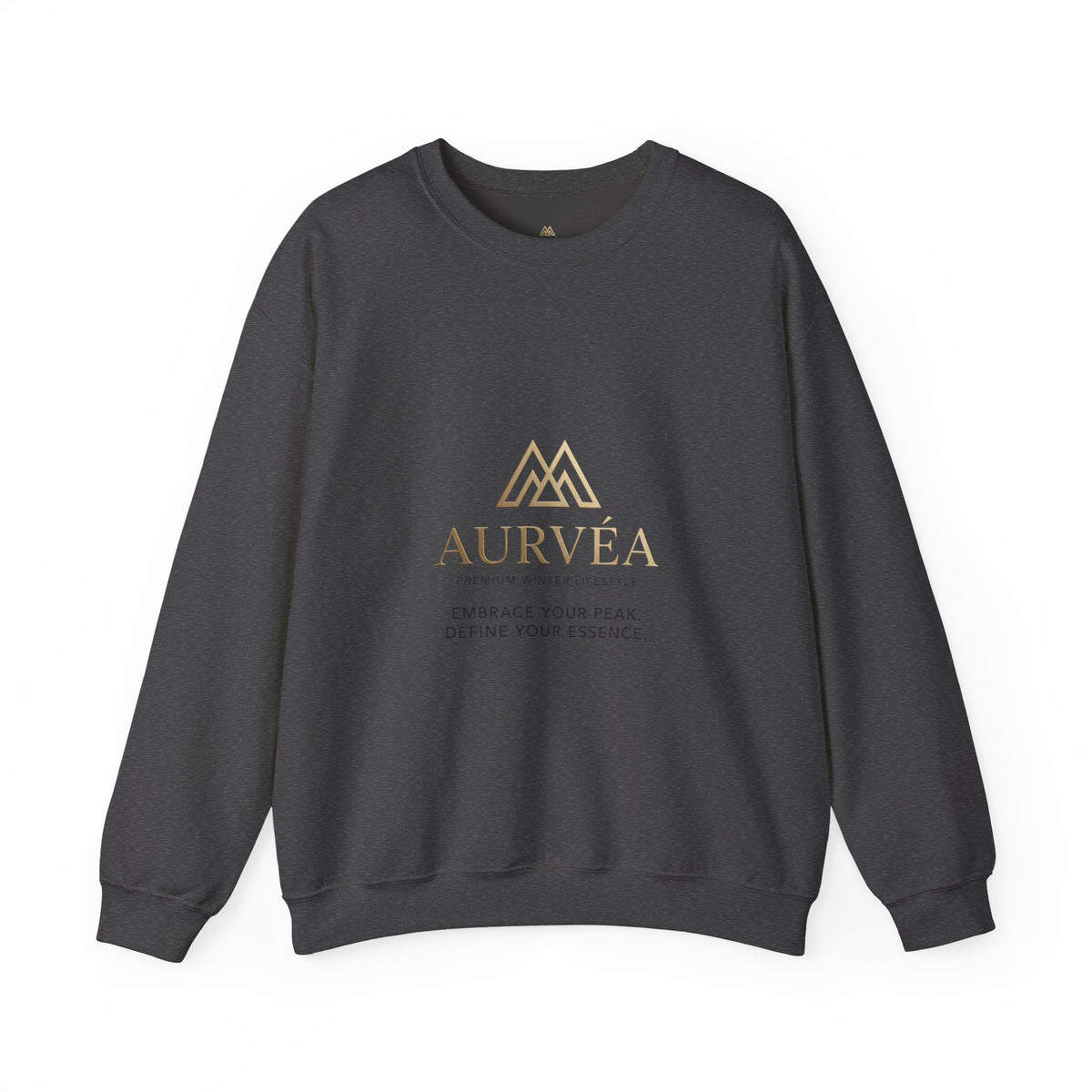 AURVÉA Logo Crewneck Sweatshirt — Minimal Luxury Brand Pullover